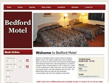 Tablet Screenshot of bedfordmotel.net